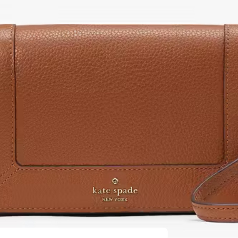 Kate Spade Brown Textured Leather Crossbody